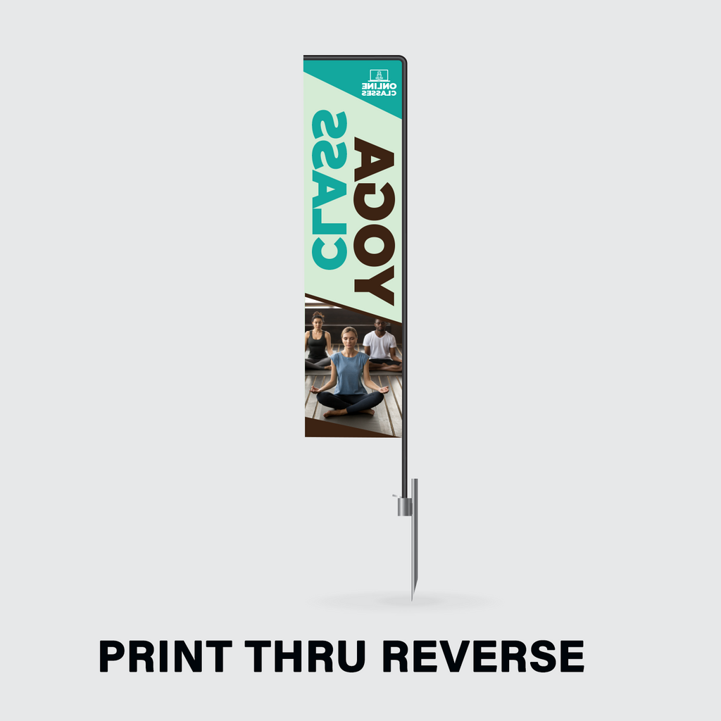 Square Flag (Medium 30.5" x 125" with Print)