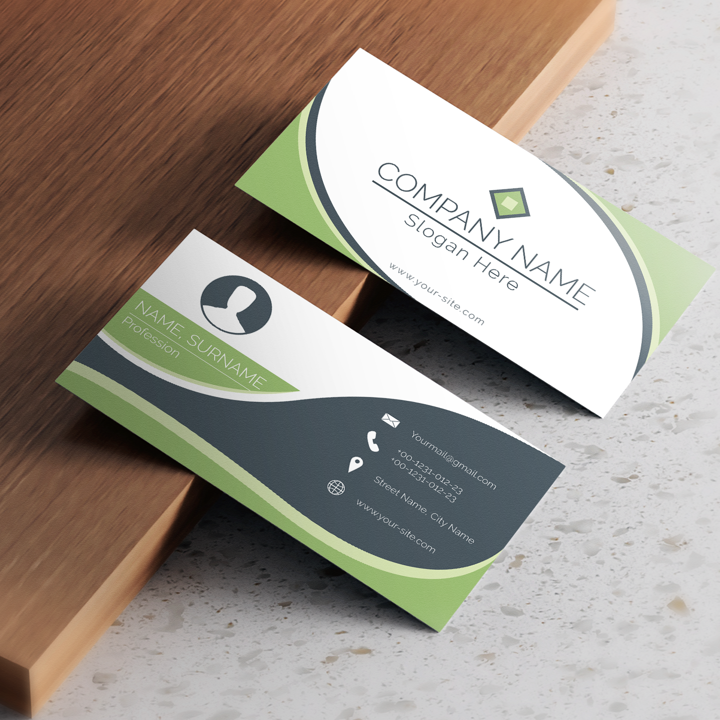 Business Card 16Pt Horizontal