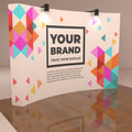 Curve Velcro Fabric Pop Up